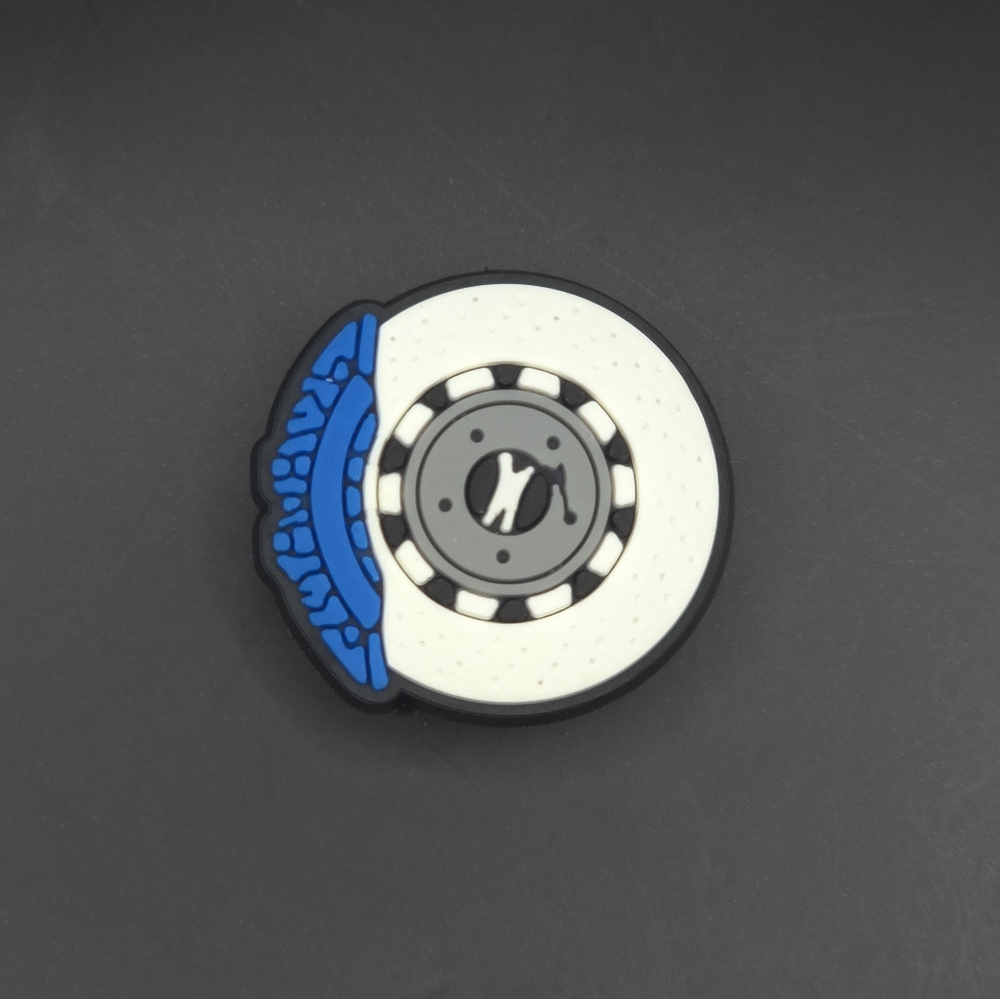 (5/$15) Racing Car Brake Disc Croc Charm